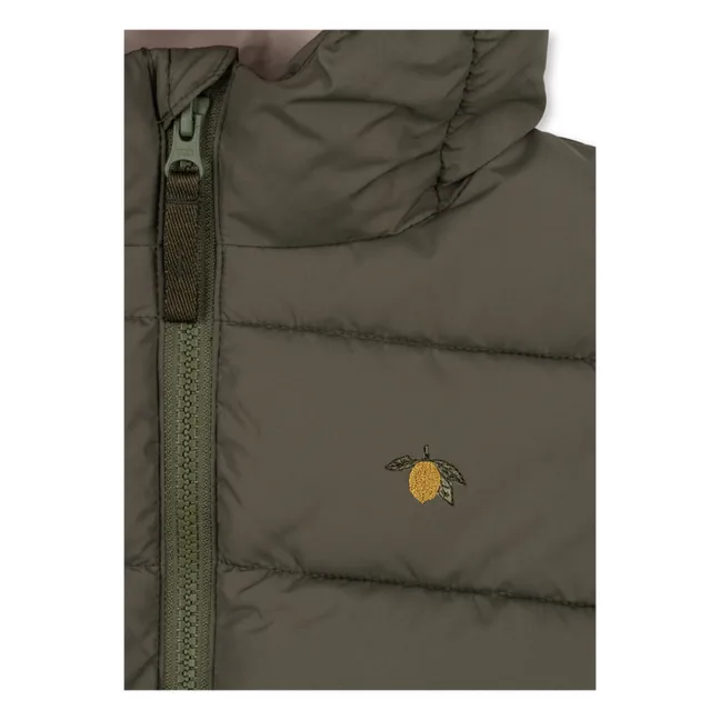 Daunenjacke Alpi Citron aus recycelten Fasern | Khaki
