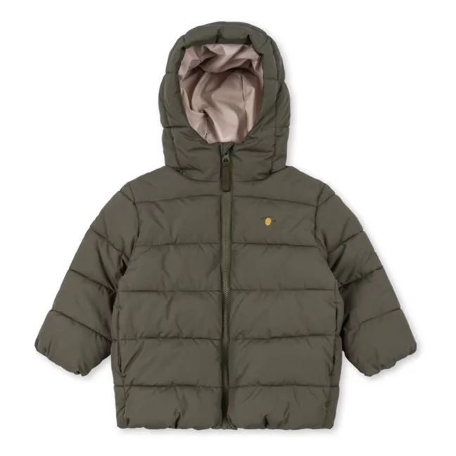 Daunenjacke Alpi Citron aus recycelten Fasern | Khaki