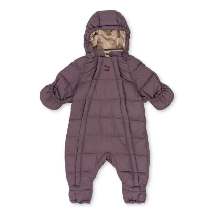 Pilote Matelassé Alpi Cerises Fibres Recyclées | Violet- Image produit n°0