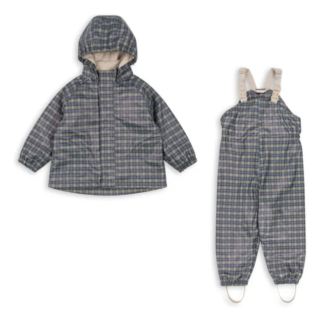 Set de lluvia Palme Carreaux | Azul