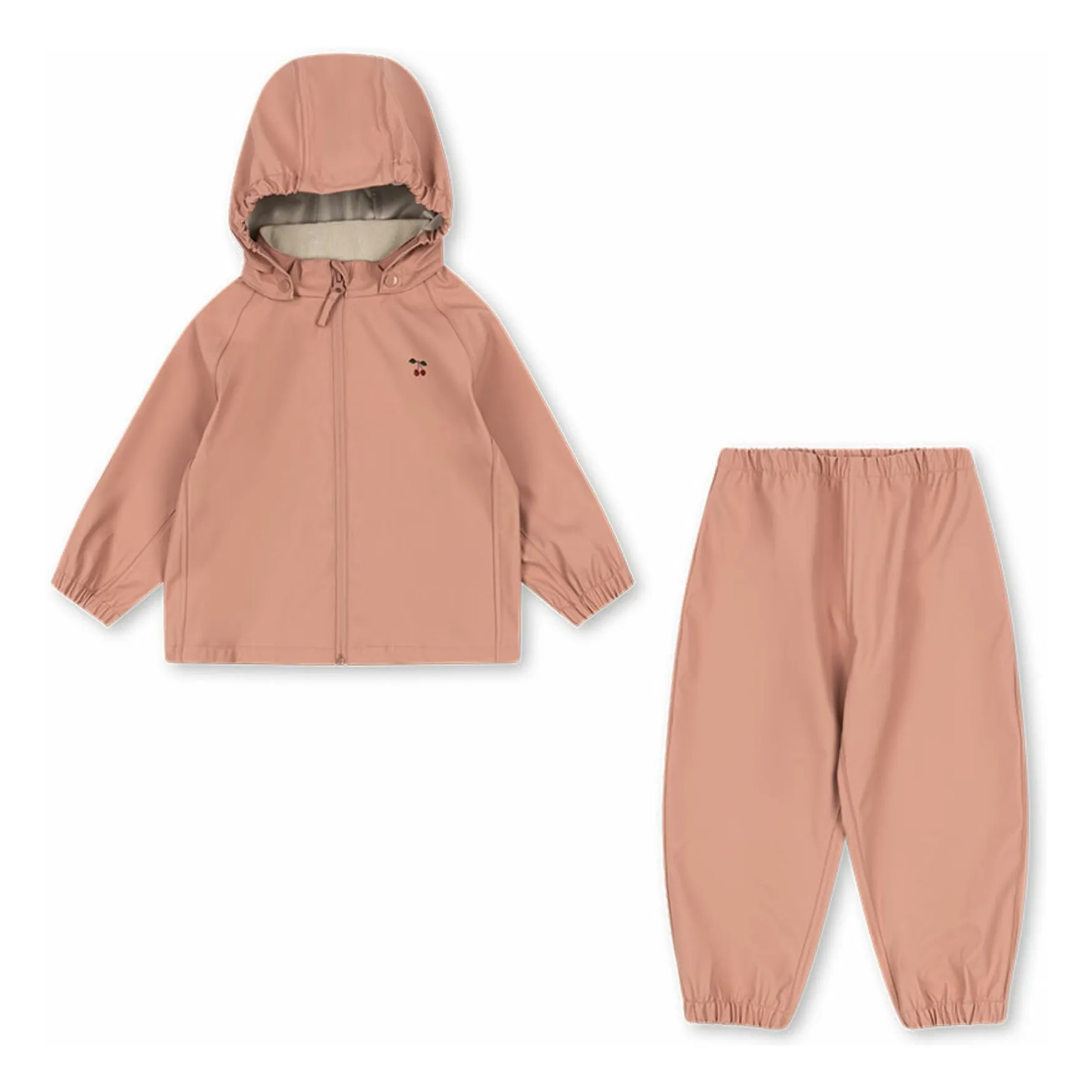 Konges Sløjd Pink Plainy Cerises Rain Set