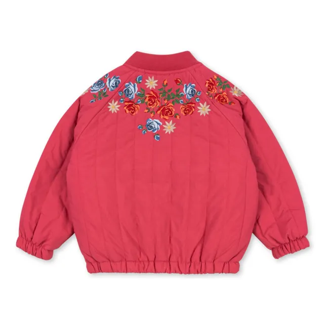 Bomber Juno Fleuri | Rose fuschia