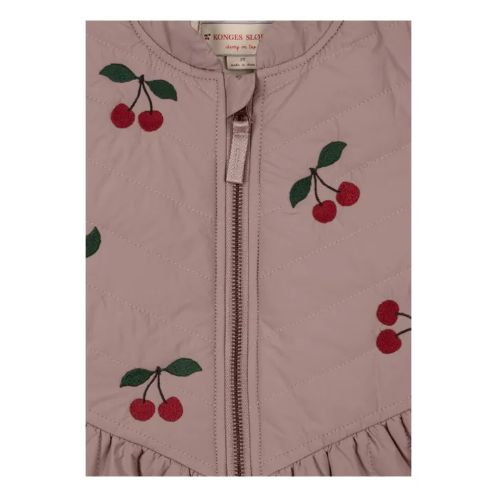 Veste Matelassée Juna Cerises | Mauve- Image produit n°3