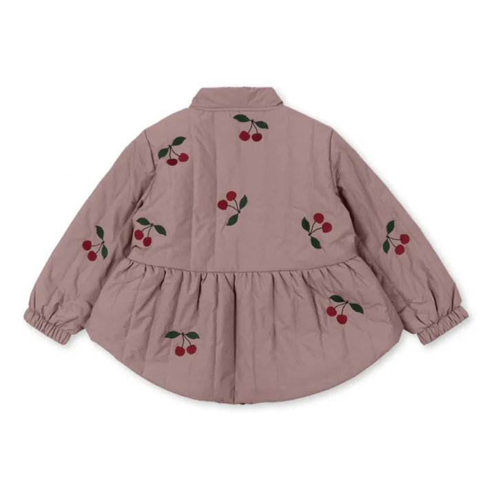 Veste Matelassée Juna Cerises | Mauve- Image produit n°2