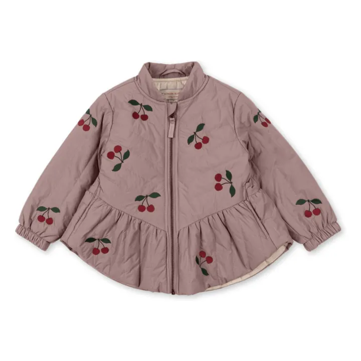 Veste Matelassée Juna Cerises | Mauve- Image produit n°0