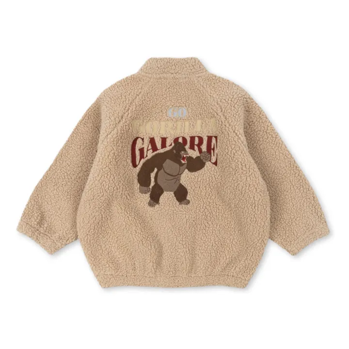 Bomber Façon Sherpa Jazz Gorille | Beige- Image produit n°3