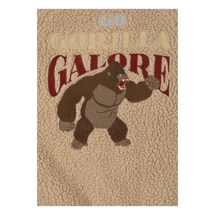 Bomber Façon Sherpa Jazz Gorille | Beige- Image produit n°4