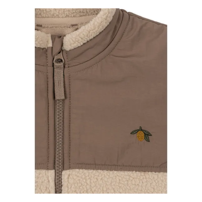 Chaqueta Sherpa Flynn de fibra reciclada | Beige