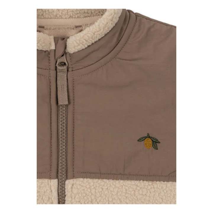 Veste Façon Sherpa Flynn Fibres Recyclées | Beige- Image produit n°4