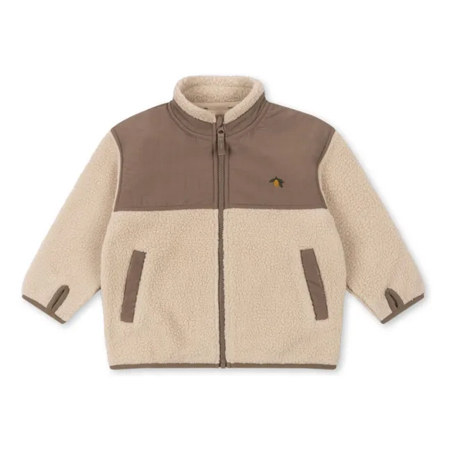 Flynn Recycled Fiber Sherpa Jacket | Beige