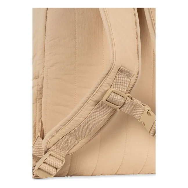 Sac à Dos Matelassé Juno Fruits Brodés | Beige