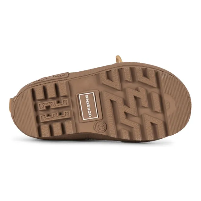 Stivali da pioggia termici a righe | Ecru