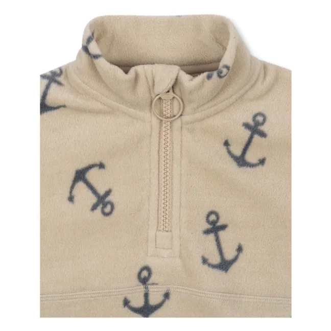 Sweat Zippé Polaire Tavi Arches Fibres Recyclées | Beige