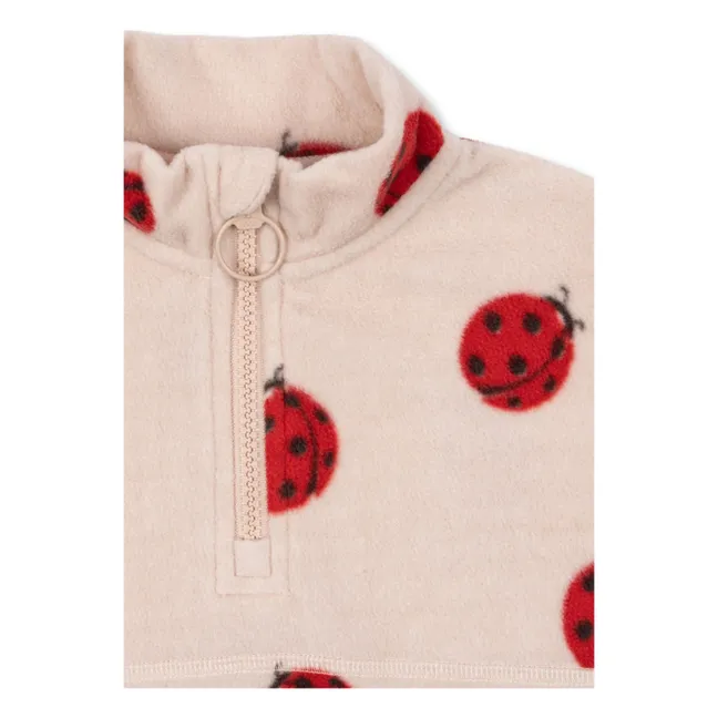 Tavi Ladybirds Fleece Zip Sweat Recycled Fibers | Ecru