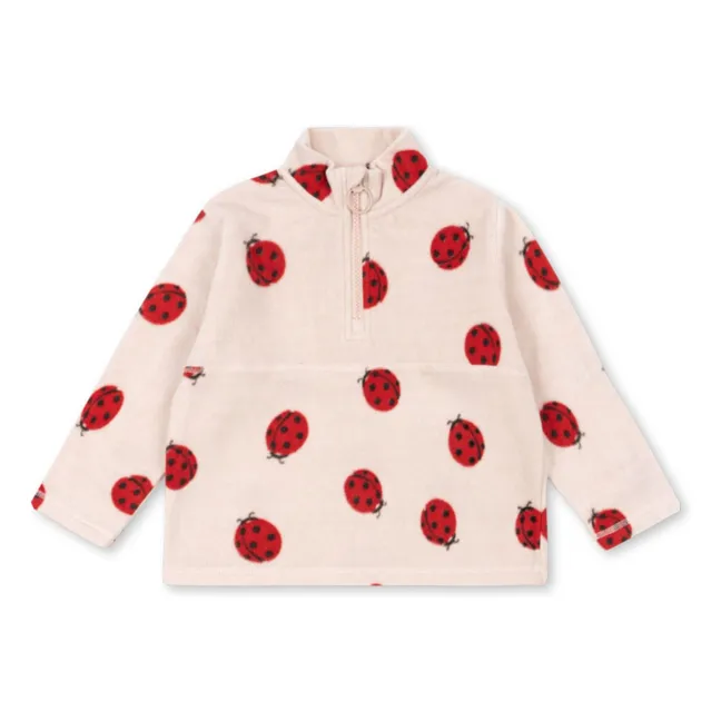 Tavi Ladybirds Fleece Zip Sweat Recycled Fibers | Ecru