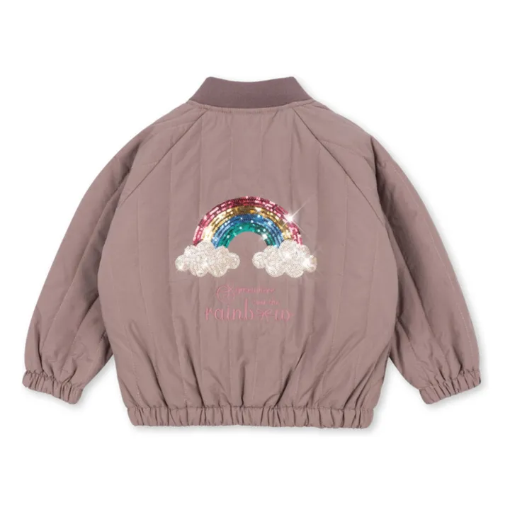 Bomber Sequins Juno Arc en Ciel | Mauve- Image produit n°0