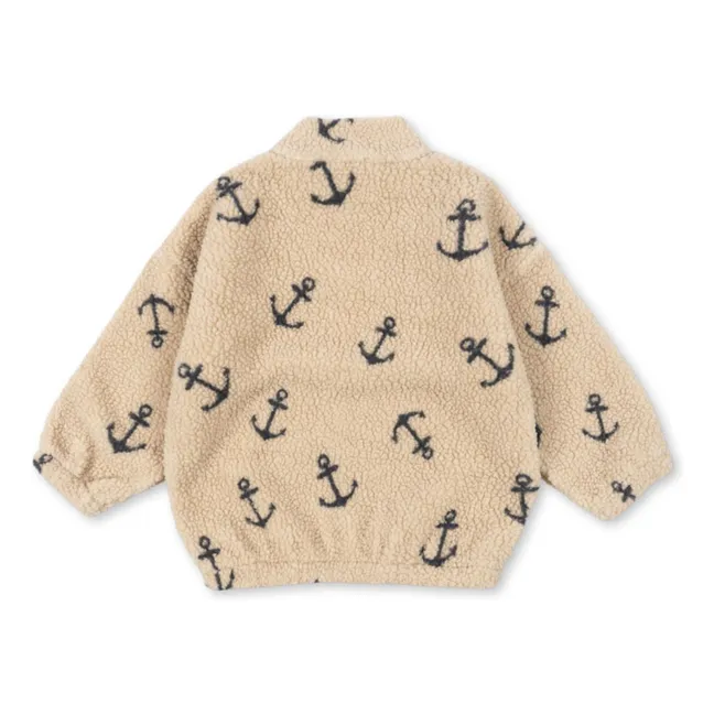 Chaqueta Sherpa Jody Anclas de fibra reciclada | Beige