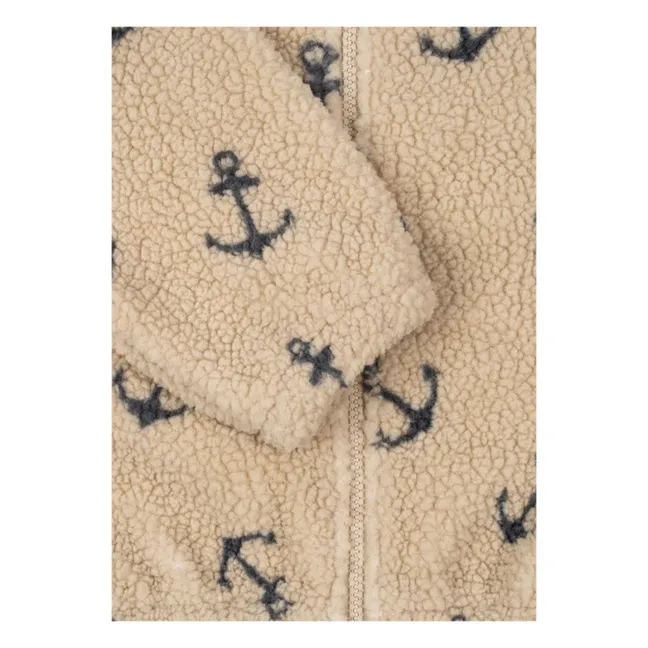 Chaqueta Sherpa Jody Anclas de fibra reciclada | Beige