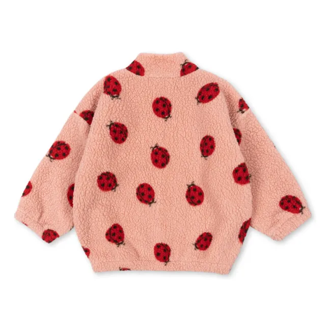 Veste Façon Sherpa Jody Coccinelles Fibres Recyclées | Rose