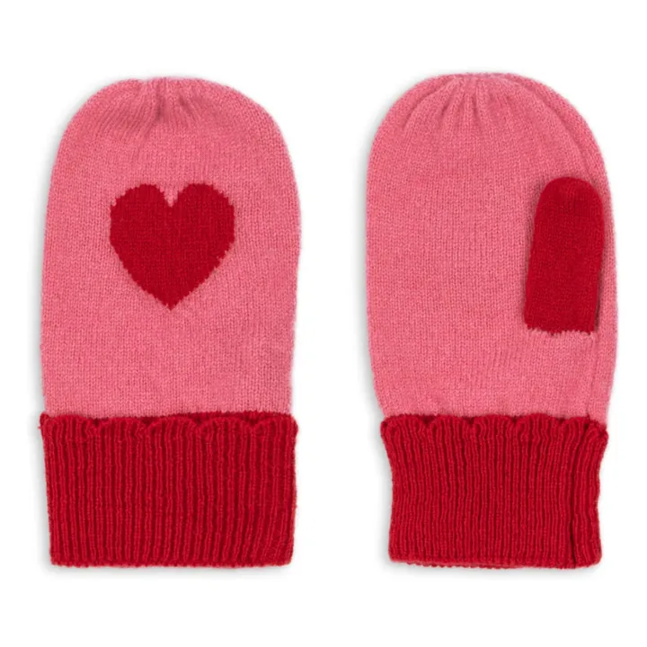 Mitaines Collette Laine | Rose- Image produit n°0