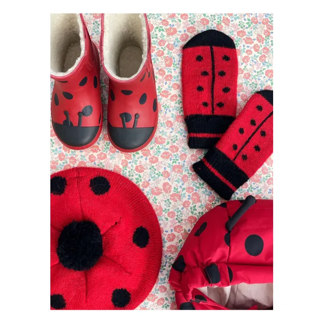 Cinelle Filled Rain Boots | Red