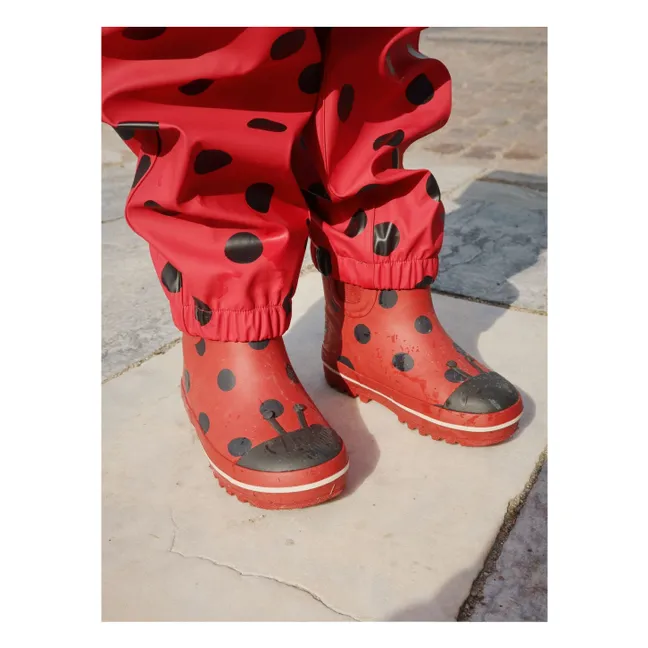 Bottes de Pluie Fourrées Cinelle | Rouge