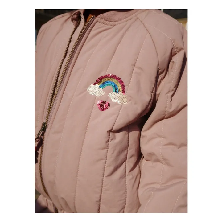 Bomber Sequins Juno Arc en Ciel | Mauve- Image produit n°2