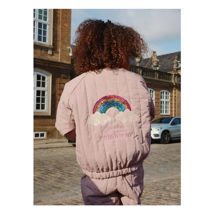Bomber Sequins Juno Arc en Ciel | Mauve- Image produit n°1