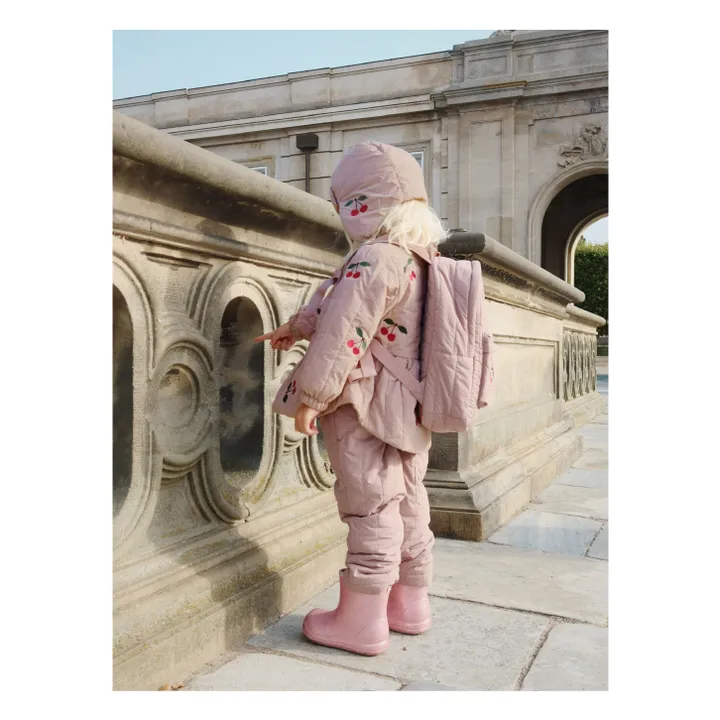 Sac à Dos Matelassé Juno Cerises | Mauve- Image produit n°7
