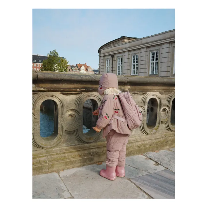 Sac à Dos Matelassé Juno Cerises | Mauve- Image produit n°6