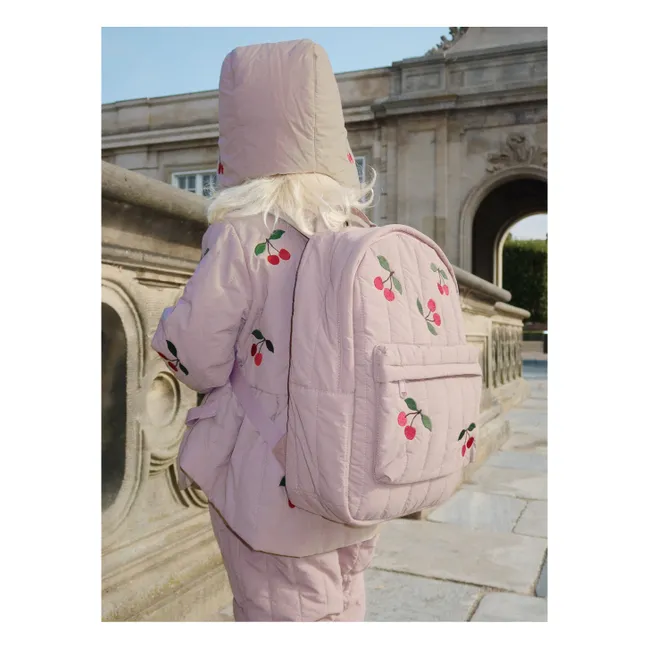 Sac à Dos Matelassé Juno Cerises | Mauve