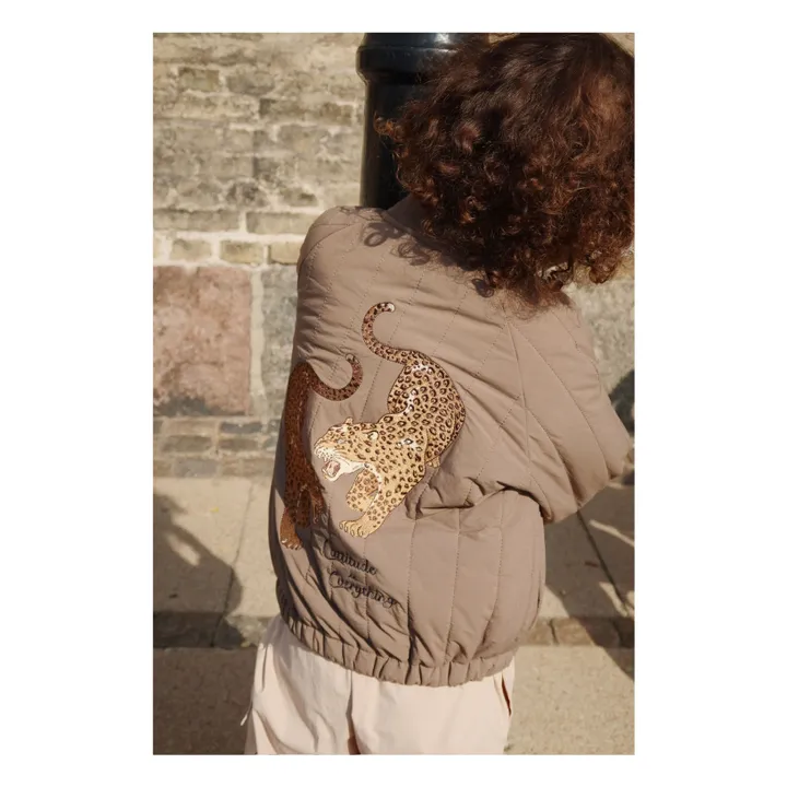 Bomber Juno Guépards | Marron- Image produit n°1