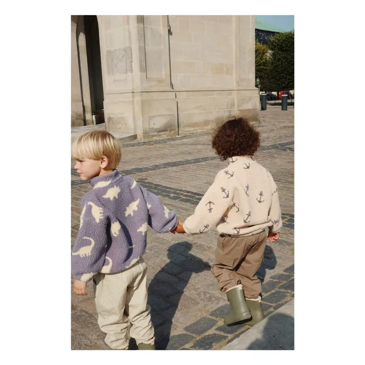 Veste Façon Sherpa Jody Ancres Fibres Recyclées | Beige- Image produit n°6