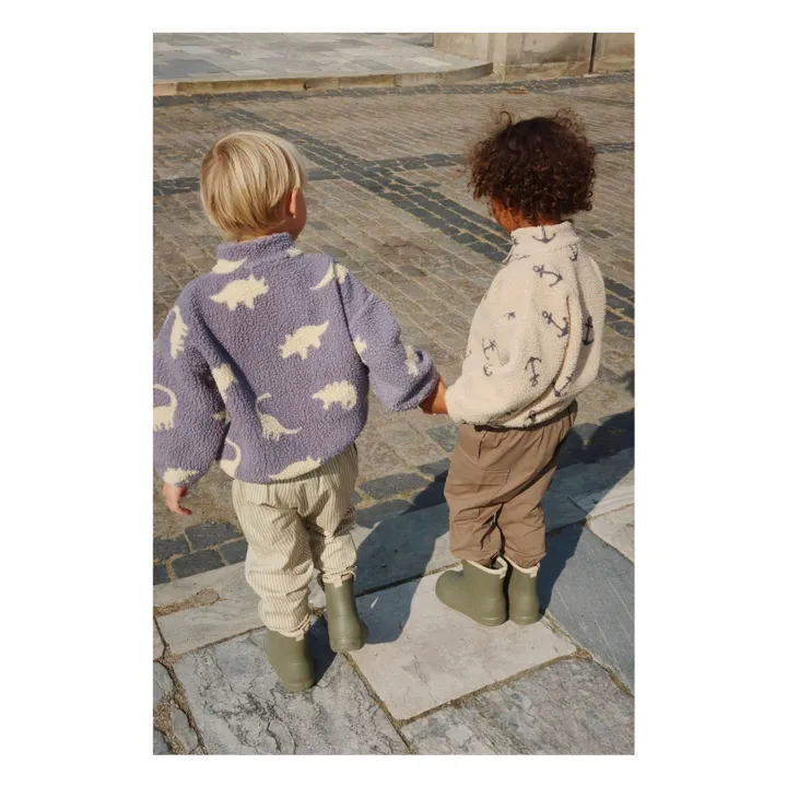 Veste Façon Sherpa Jody Ancres Fibres Recyclées | Beige- Image produit n°7