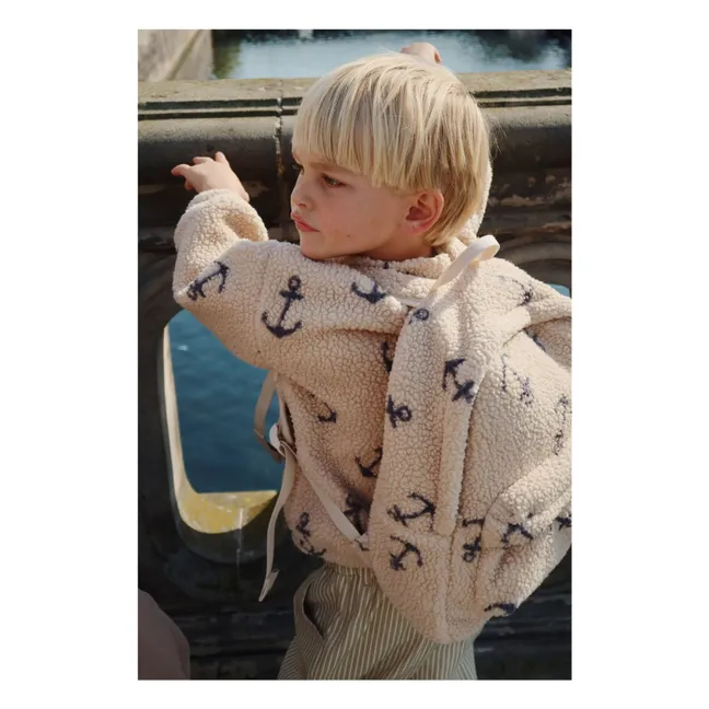 Chaqueta Sherpa Jody Anclas de fibra reciclada | Beige