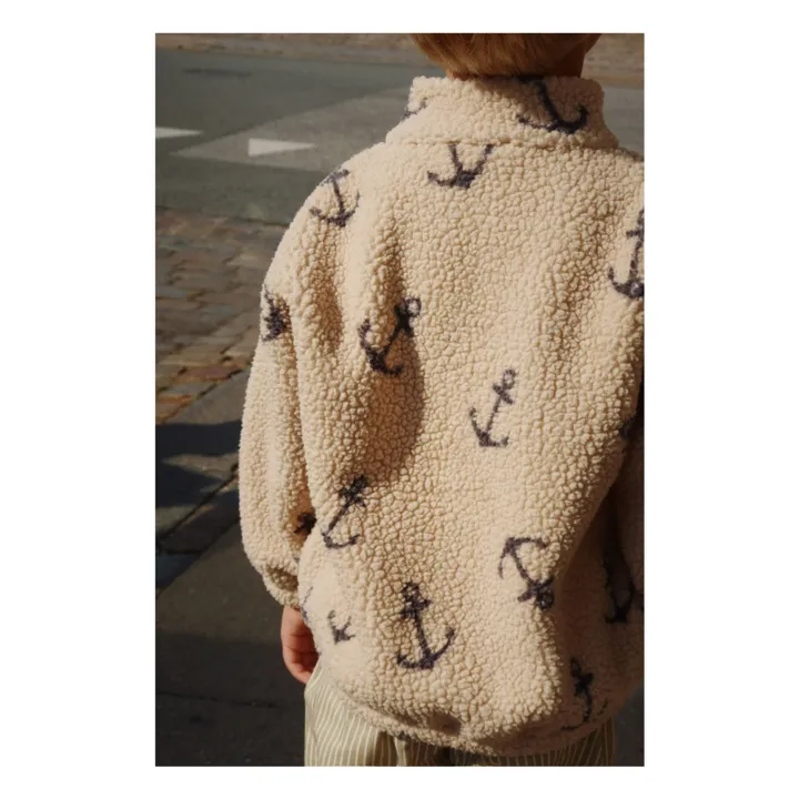 Veste Façon Sherpa Jody Ancres Fibres Recyclées | Beige- Image produit n°1