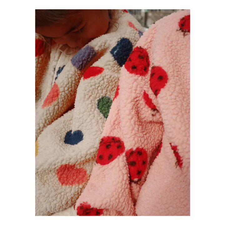 Veste Façon Sherpa Jody Cœurs Fibres Recyclées | Beige- Image produit n°4