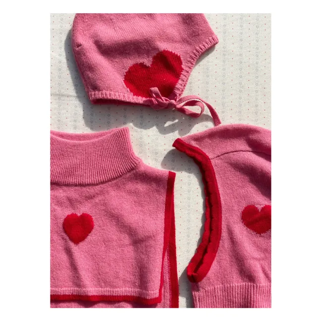 Plastron Collette Laine | Rose