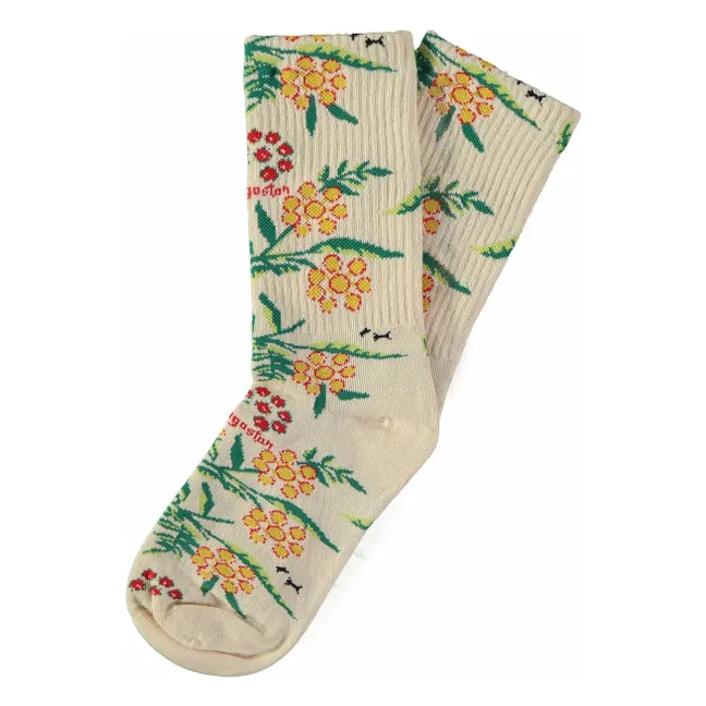 Chaussettes Mimosa | Ecru