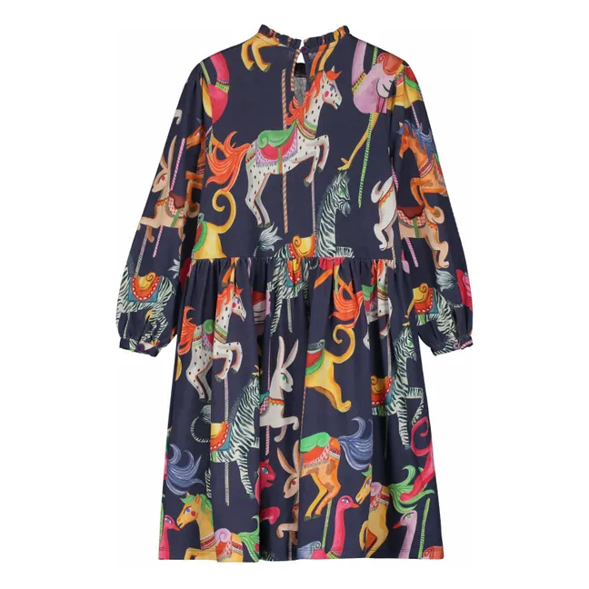 Robe Carnival Coton Bio | Bleu marine