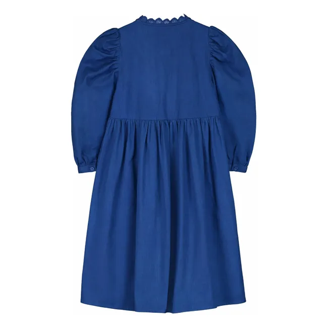 Circus organic cotton dress | Blue