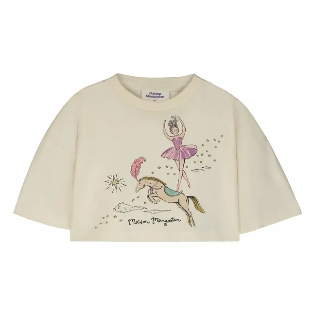 Camiseta Ballerina de algodón orgánico | Crudo