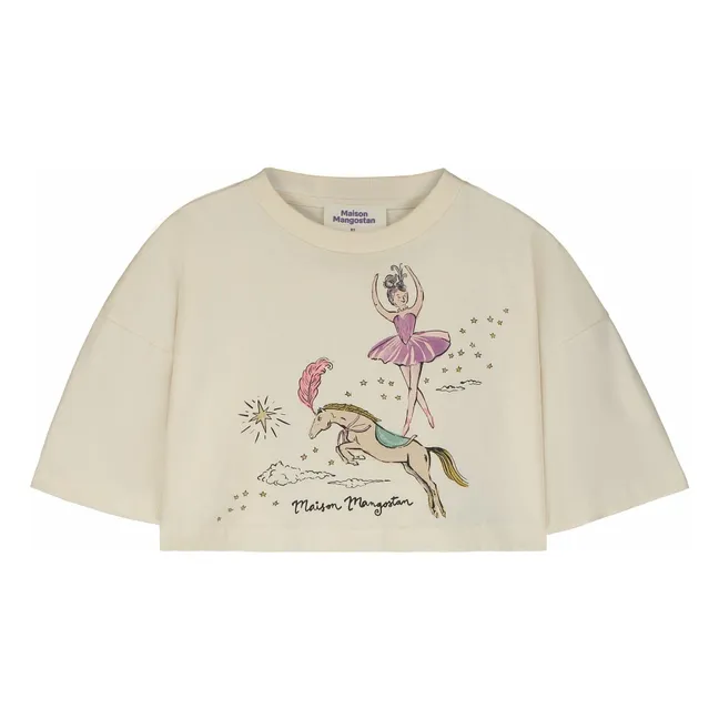 T-shirt Ballerina Coton Bio | Ecru