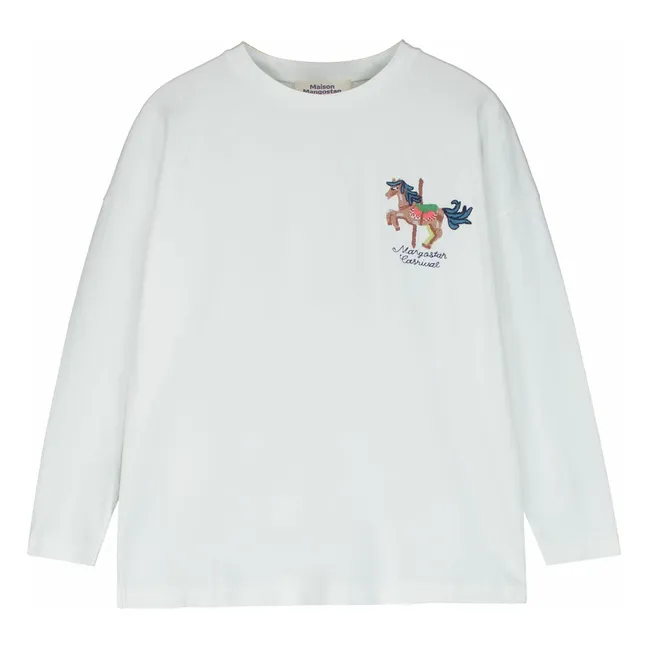 T-shirt Carnival Logo Coton Bio | Blanc