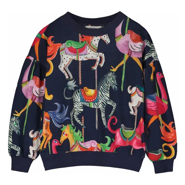 Sweat Carnival AO Coton Bio | Bleu marine