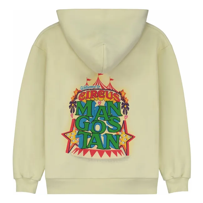 Sudadera con capucha de algodón orgánico Circus | Crema