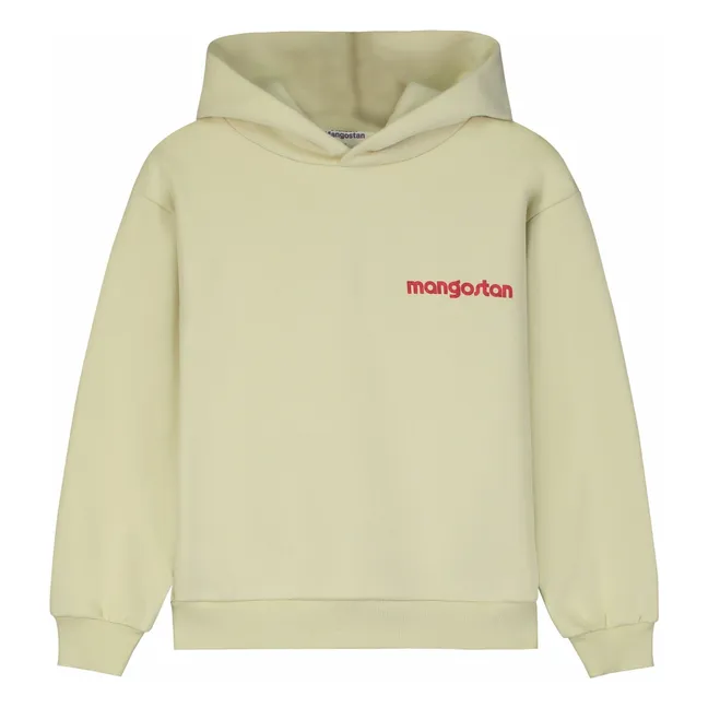 Sudadera con capucha de algodón orgánico Circus | Crema