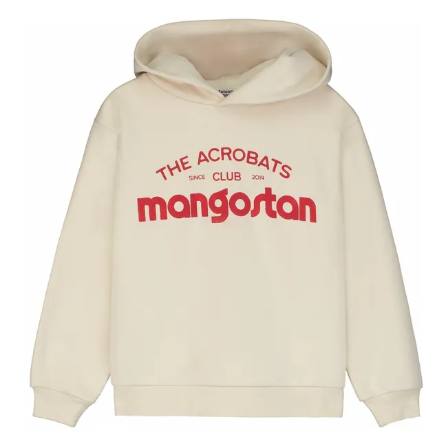 Sudadera de algodón orgánico The Acrobats | Crudo