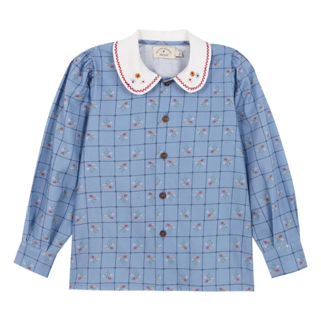 Blouse Catherina Coton Bio | Bleu