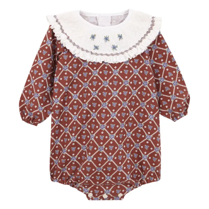 Pelele Juliana de algodón orgánico | Burdeos- Imagen del producto n°0